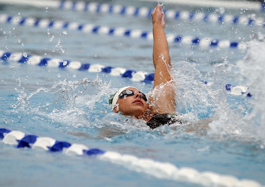 Lakewood Ranch junior Sydney Panzarino won the 100-yard backstroke.