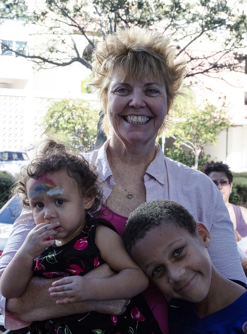 Rev. DD Grahm brought her grandchildren to Pride Fest 2012. 
â€œThat is such a big part of our community that we embrace all of our children and all of our families so that we can grow to be more loving.â€