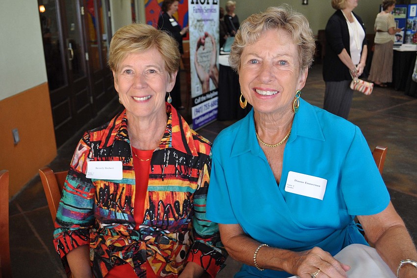 Beverly Herbert and Dianne Emmerman checked in guests.