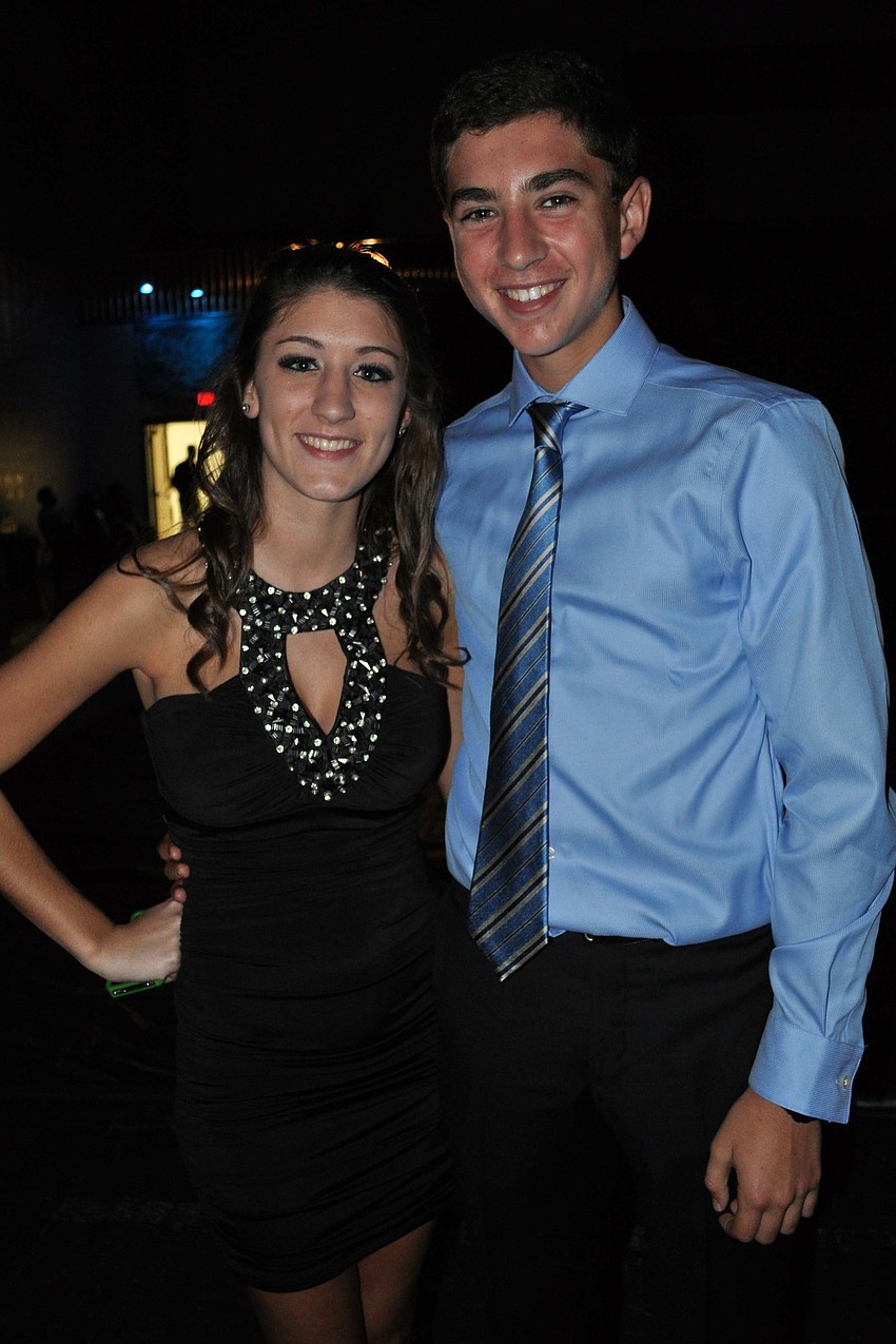 Bianca Odowardi caught up with her friend, Jared Doniger, at the dance Oct. 27.