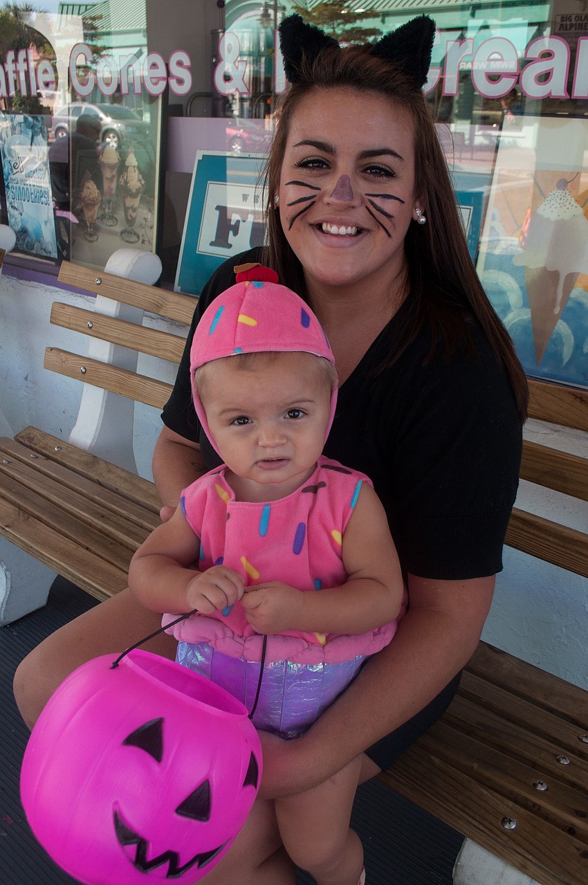 Kelsey Pearce holds her cupcake baby Gia.