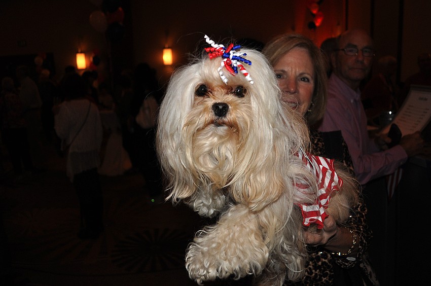 Miss Annie, 5, was dressed up for the party.