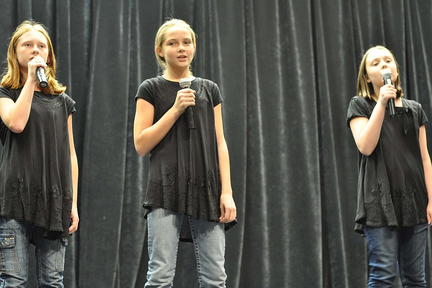 Faith Mathis, Baisa Kuehn and Naomi Morris sang 