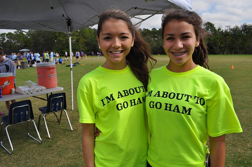 Jordan Bruder and Miller Condrack were eager to get some lunch.