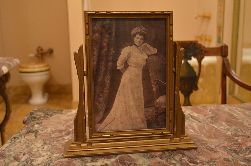 A portrait of Mable Ringling on her wedding day. She only lived in her dream home for three years before dying of diabetes.