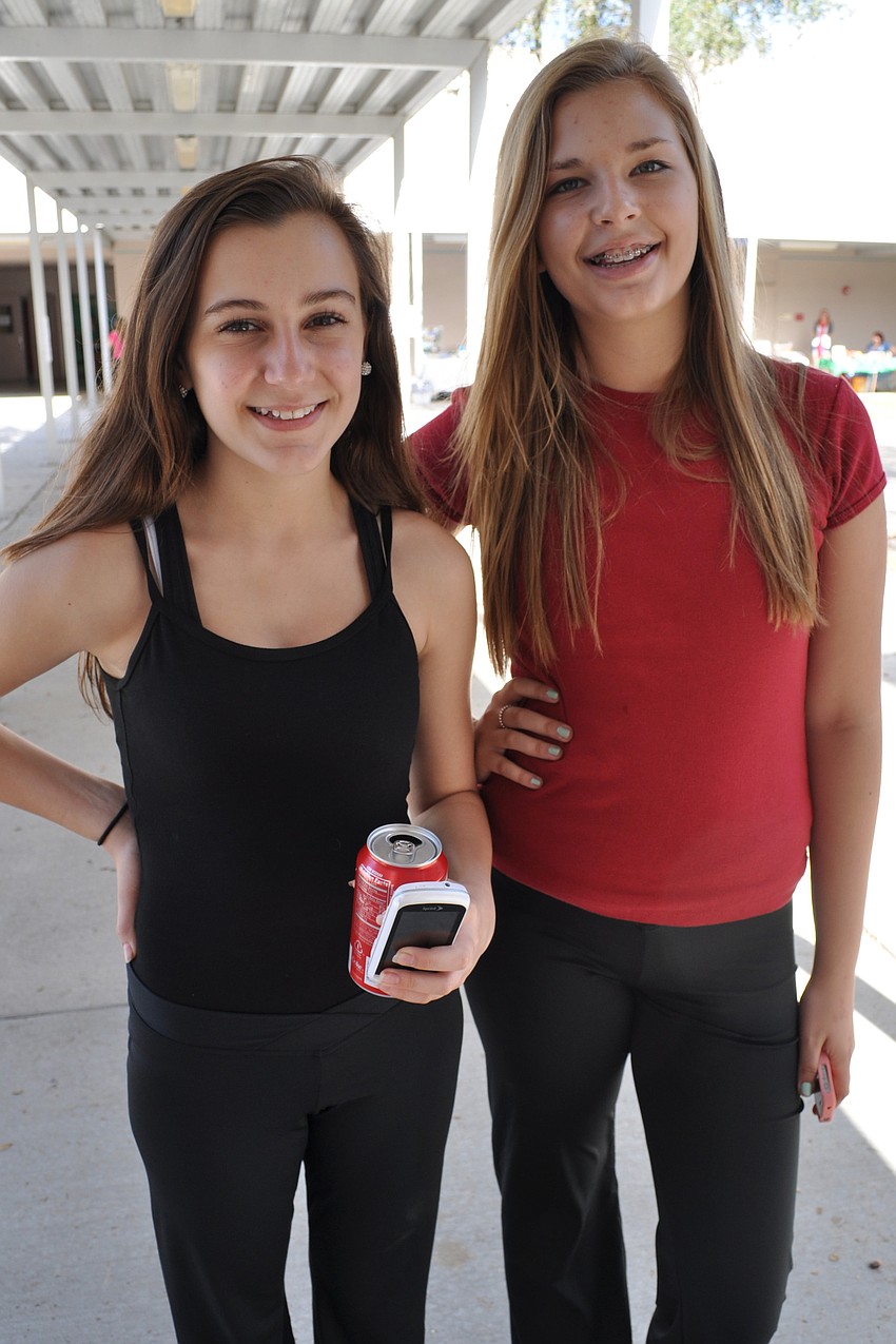 Nicole Conzo and Madison Mumma are in the eighth grade.