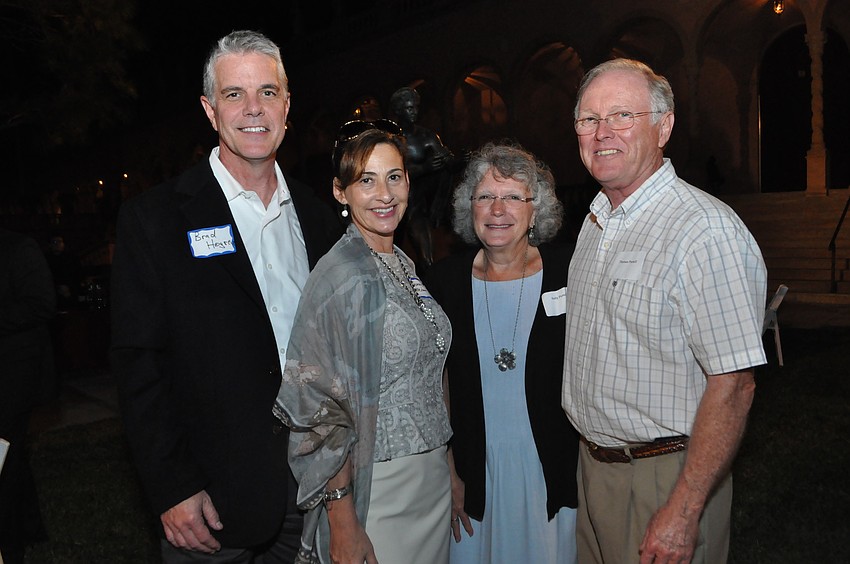 Brad Hogreve with his wife Jeanne Medawar, Sally and Thomas Purtell