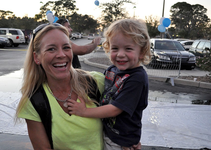 Heather Darling and her son, Luke