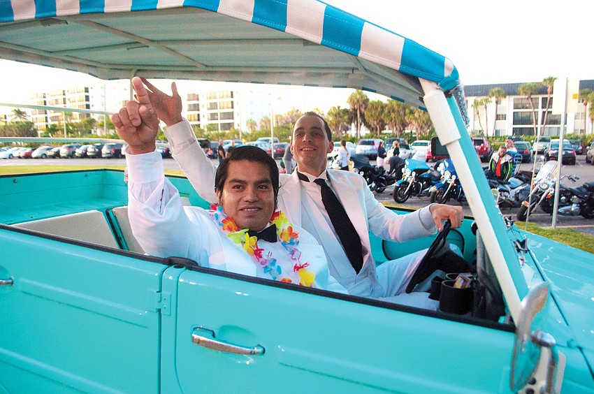 The Siesta Key Chamber of Commerce held its 22nd Sand Fest, Nov. 2, at the Siesta Key Beach Pavilion. Jesus Carrera and Kevin Cooper came dressed as Tattoo and Mr. Roarke from 