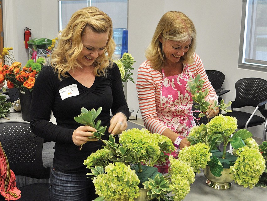 Rachel King and Amy Sussman were inspired during the workshop at Ringling College.