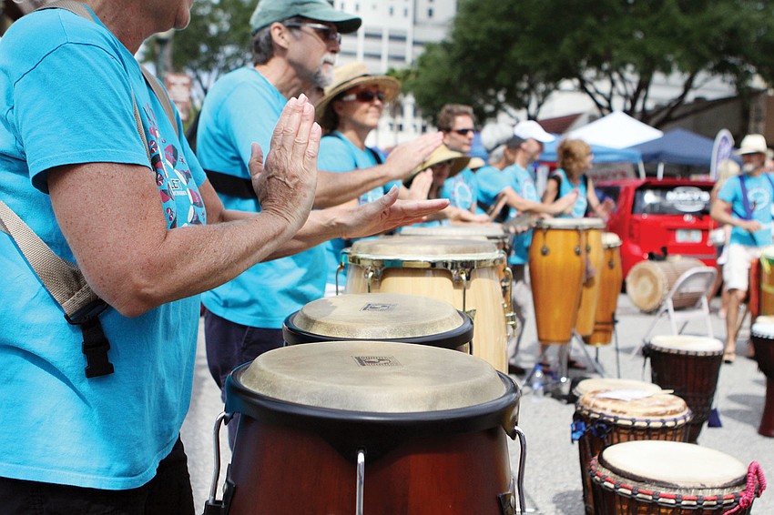Rhythm Inlet performed on Main Street and Lemon Avenue during the 2012 Natural Awakenings' EcoFest.