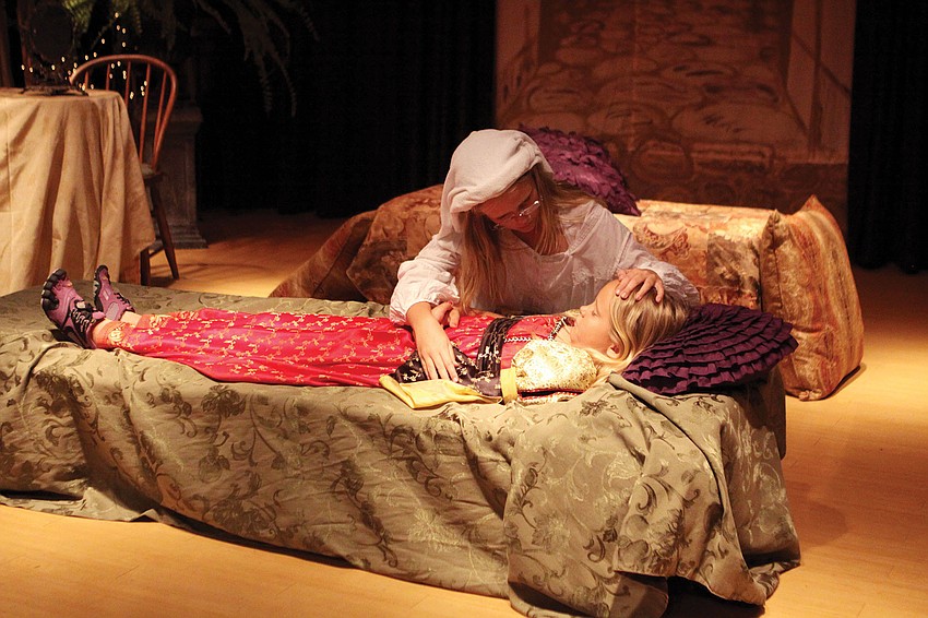 Hannah Sticht, Nurse, checks in on Ivy Morton, Juliet, only to find that she is 