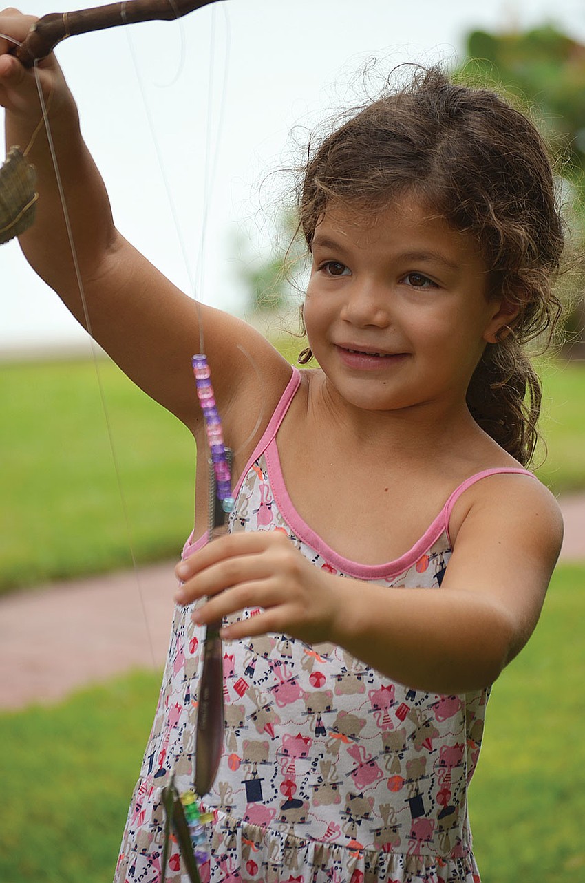 Ghita Dinota participates in Art in the Park, a free summer event co-hosted by the Conservation Foundation of the Gulf Coast and Pure Imagination Studios, at Bay Preserve at Osprey.
