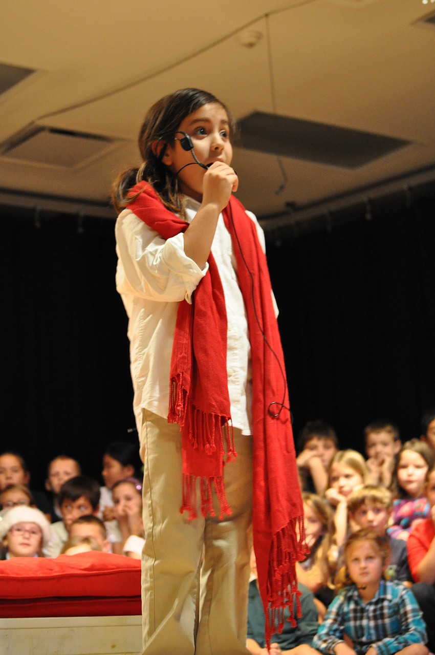 Celani Gonzalez, 8, portrayed Martha Stewart.