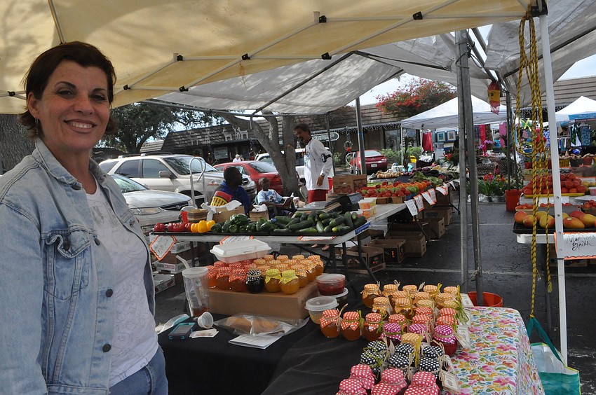 Michelle Collom sells homemade jellies. Her best sellers include mango, blackberry, and strawberry jelly.