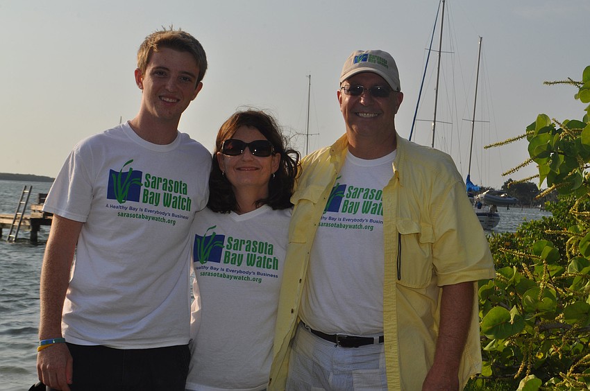 Tanner, Nancy and Larry Stults were among the 100 volunteers who helped with the May 12 Sisters Key Island cleanup.