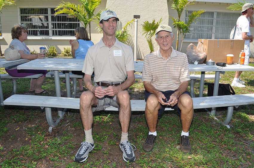 Peter and George Krozser enjoyed a father-son outing June 29 at The Friendliest Catch. The Sarasota Outboard Club sponsored the catch-and-release fishing event to benefit the physically and mentally handicapped.