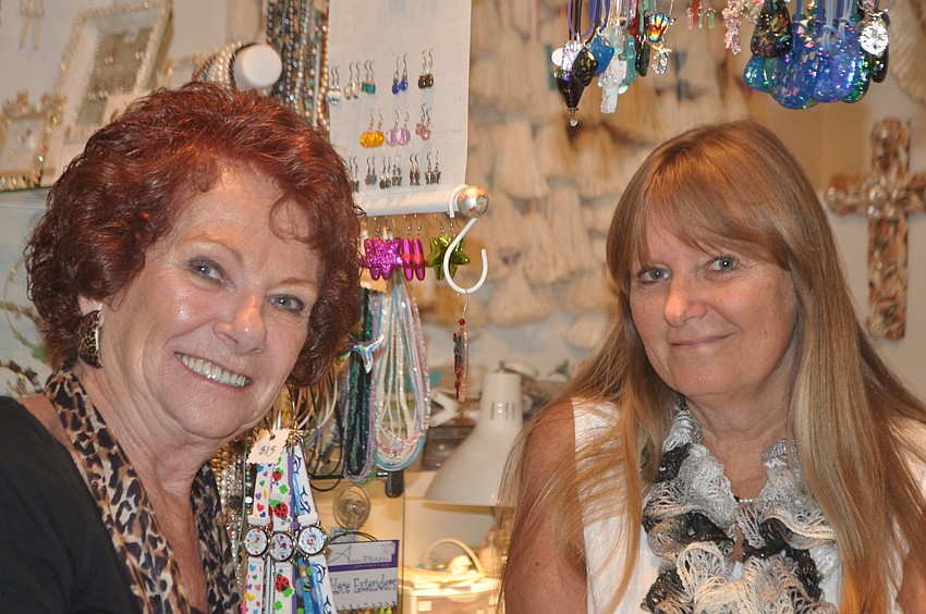 Diane Crockett with K Kotovsky, owner of KKâ€™s Artique