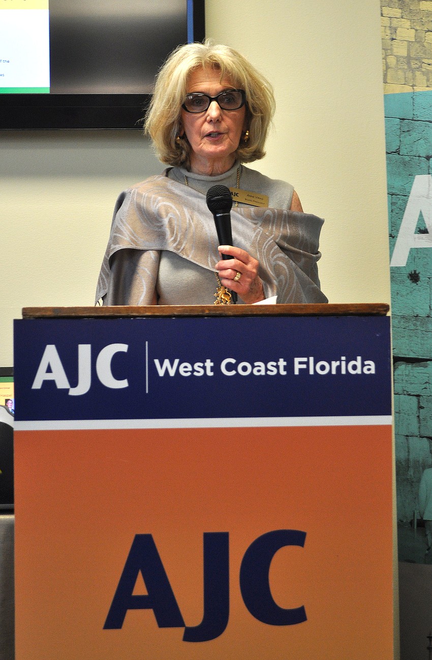 Newly appointed AJC West Coast Florida president Anne Virag