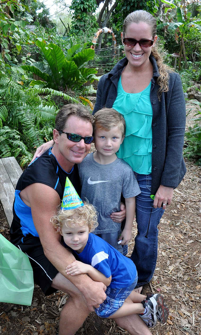 Mark and Krissy Anthony with their children, Brody and Miller