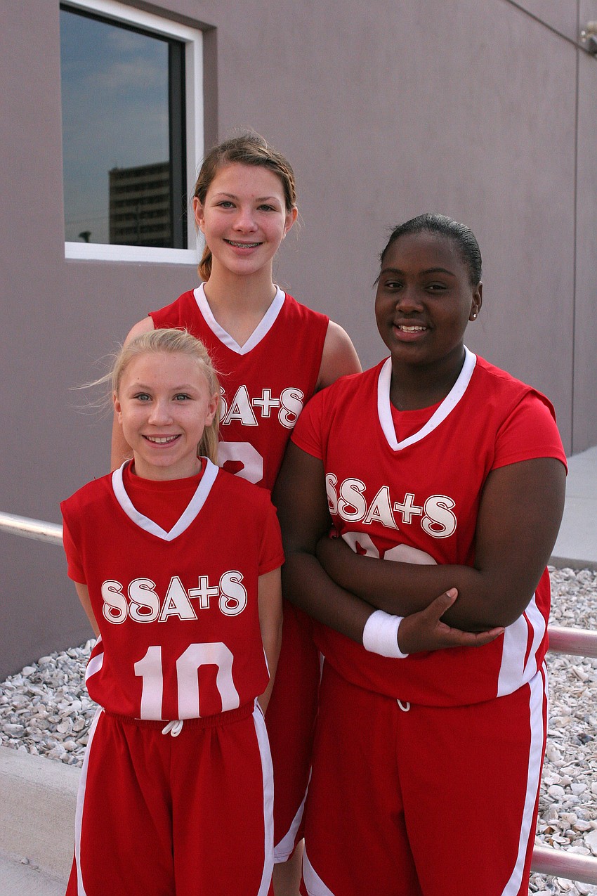 Shannon Abbe, 14, Lilliana Chapman, 12, and Kenya Woodard, 12
