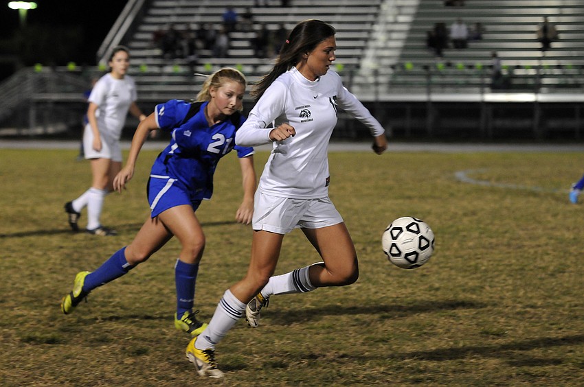 Lakewood Ranch senior midfielder Chelsea Martin was credited with an assist.