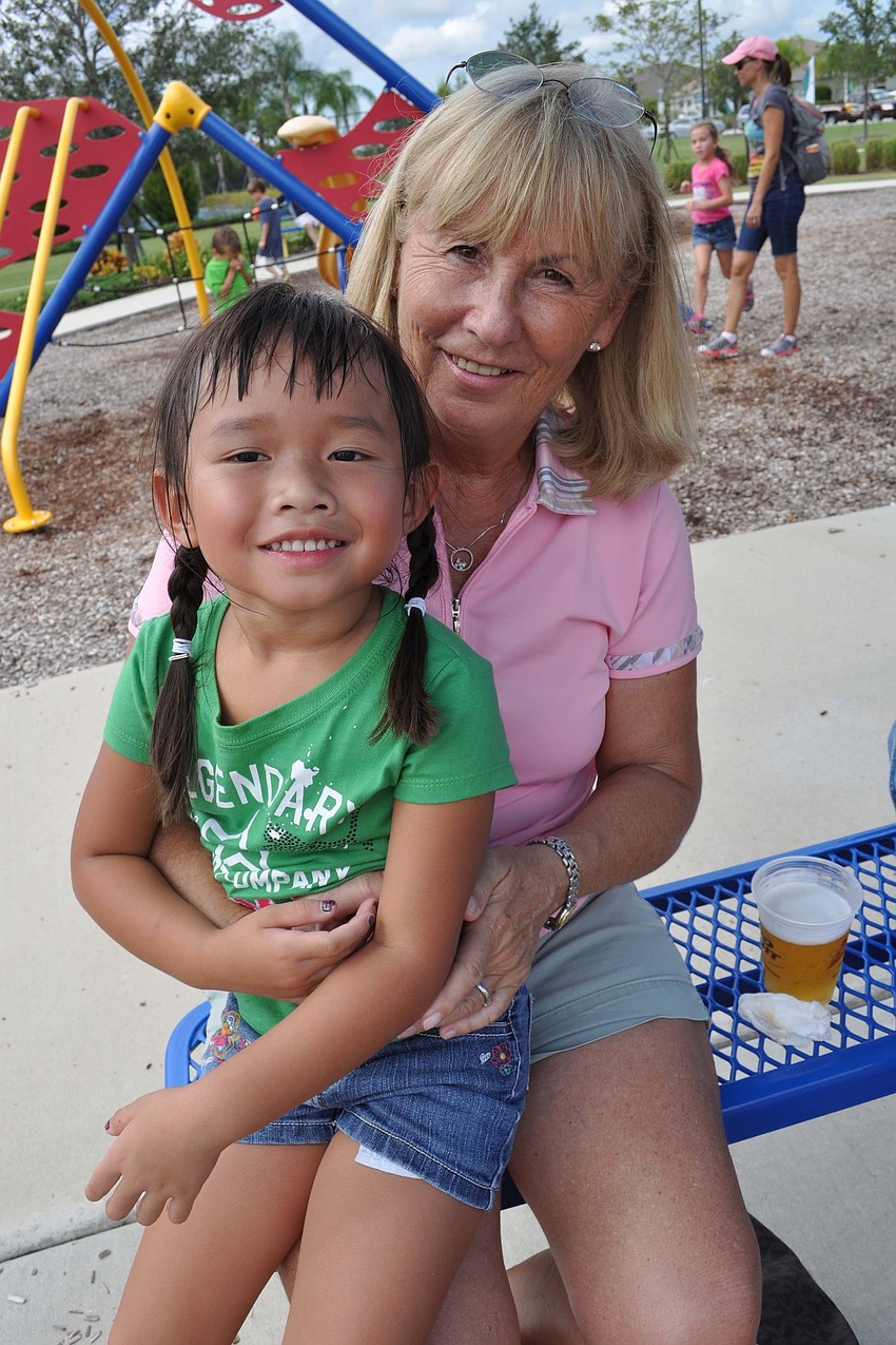 Taryn Nguyen spent time with her grandmother, Kathy Leitch.