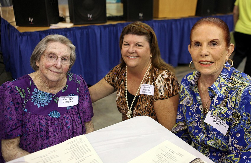 Jane Gill Burgess, Bonnie Burgess Wiedeman and Jean Burgess Shaw