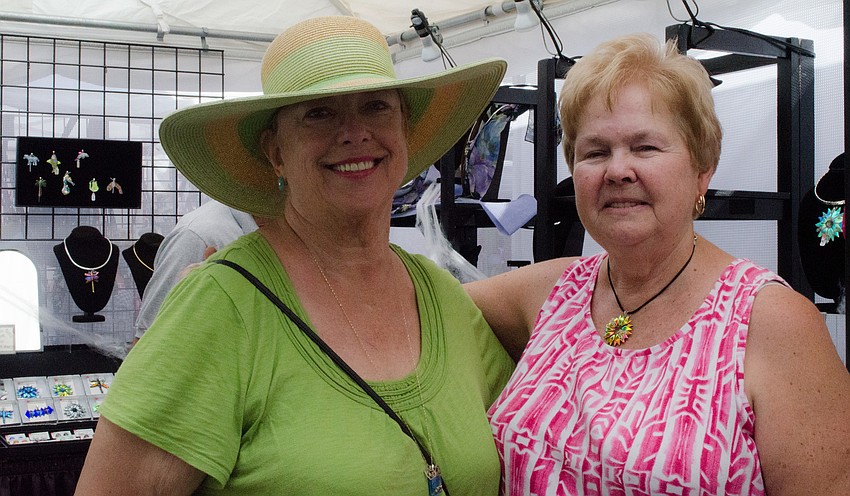 Joy Mohnet has a number of jewelry from Karenâ€™s Kreations. The dichroic glass used to make the jewelry is the same glass NASA uses in their equipment.