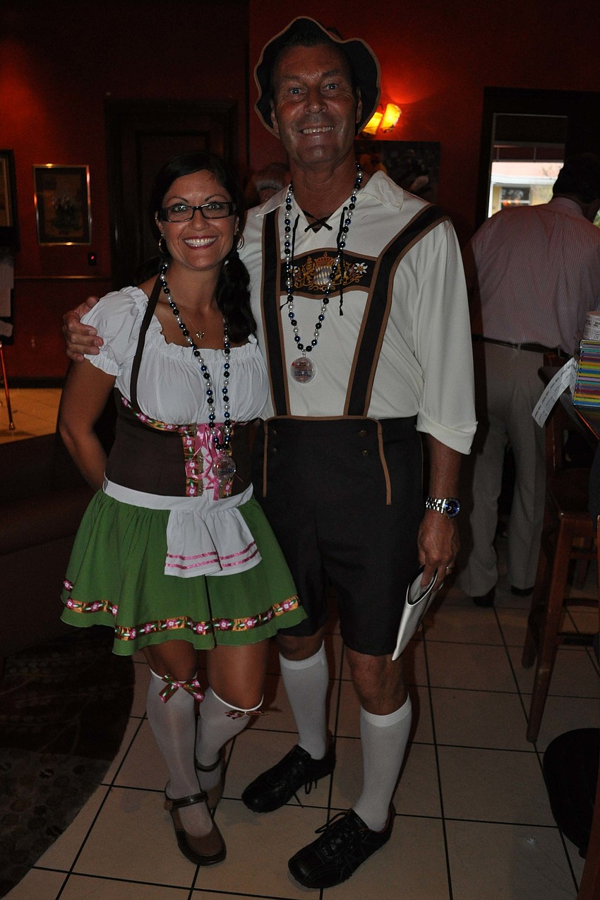 Josie and Jeff Coomber volunteered to sell raffle tickets.