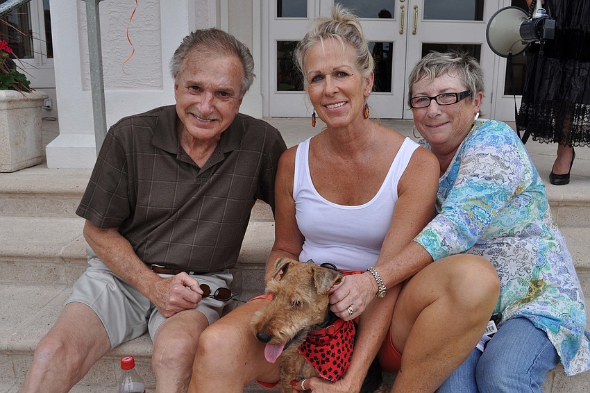 Ron and Jean Voller and their dog, Stoli, and friend Nancy Foley made sure to attend.