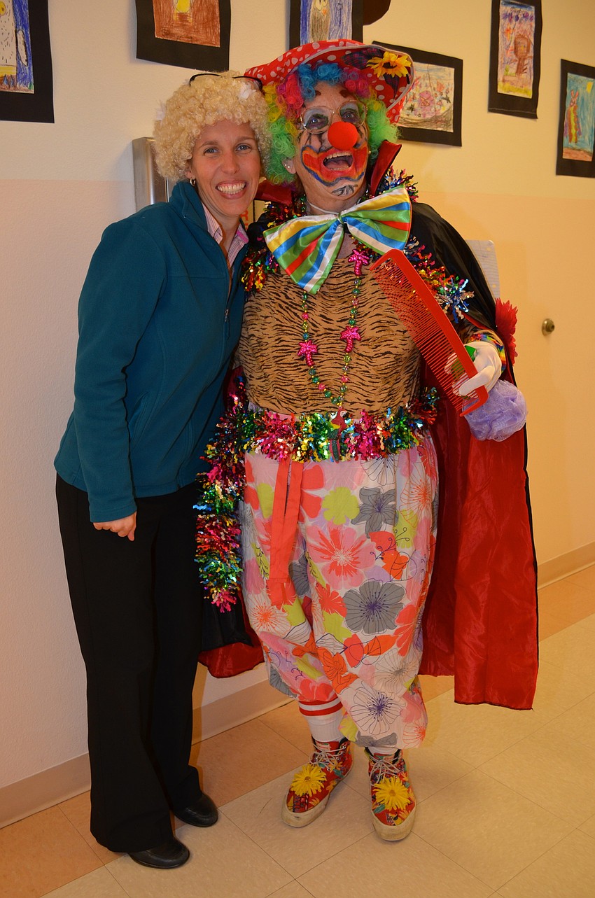 Interim Principal Sarah Gates and Mary Fran Casey