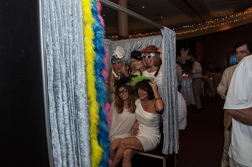 A photo booth was provided to capture memories.