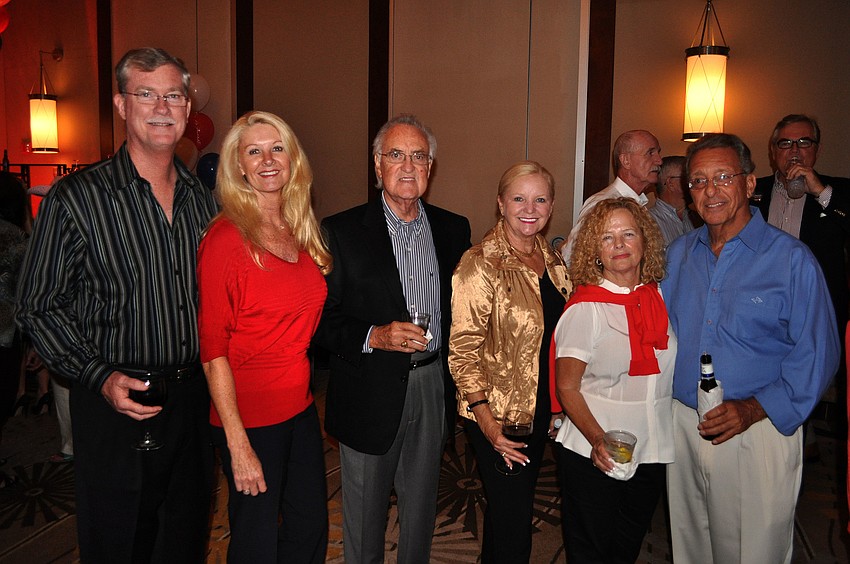 Admiral Steve Branham and Susan Phillips, Jack and Phyllis Black and Palma and Larry Ponza