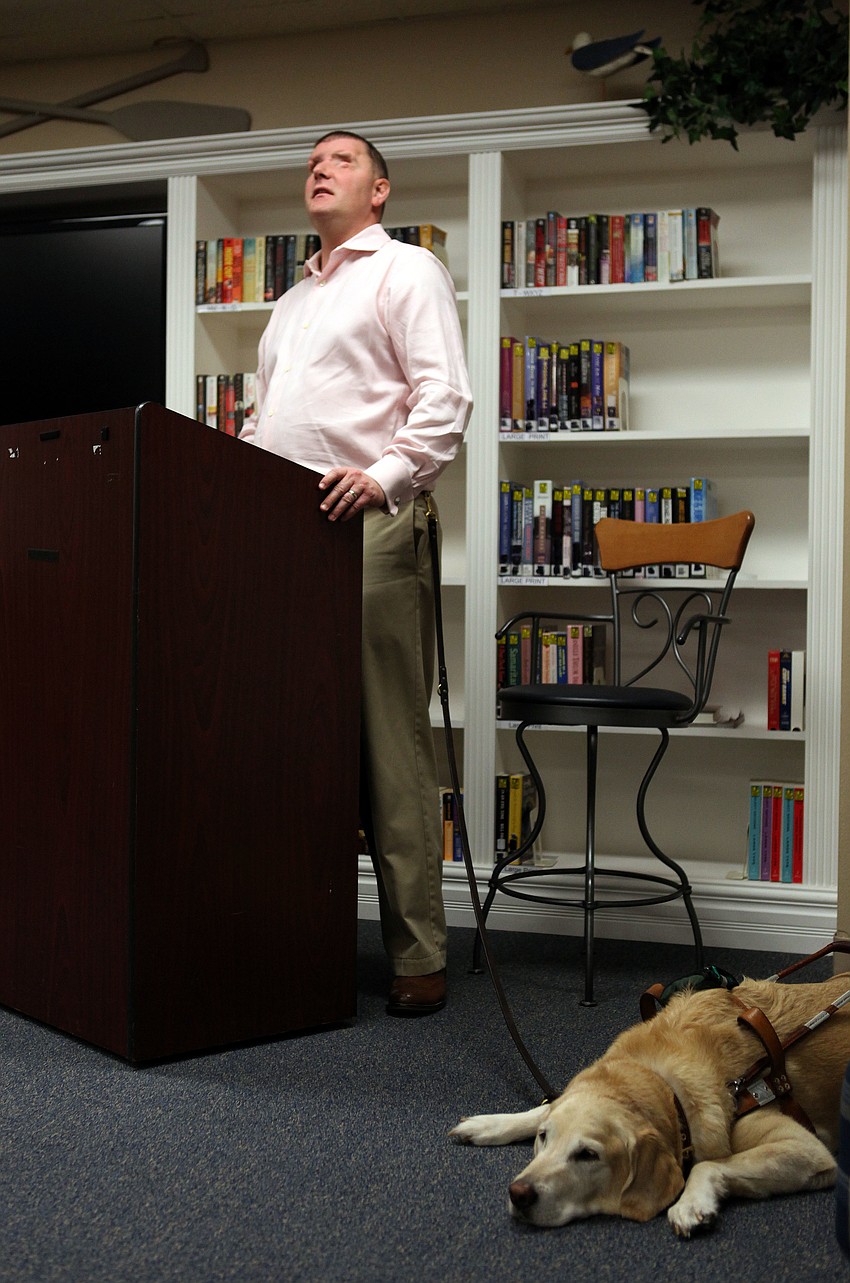 Corporal Michael Jernigan, USMC, Ret. talks about his time in Iraq and becoming blinded in both eyes by a roadside bomb.