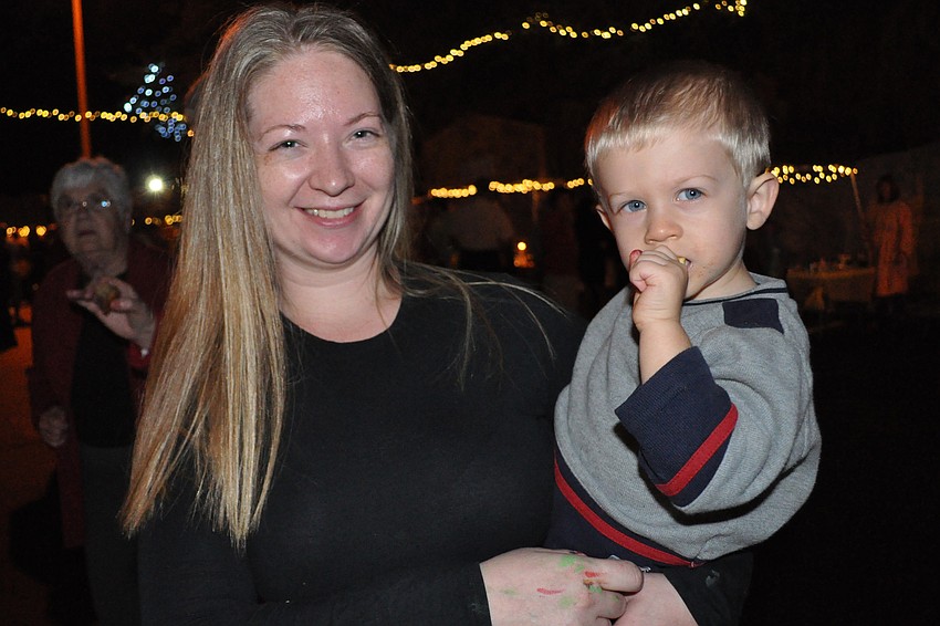 Loa Wickham came out with her son, Stephen, 2.