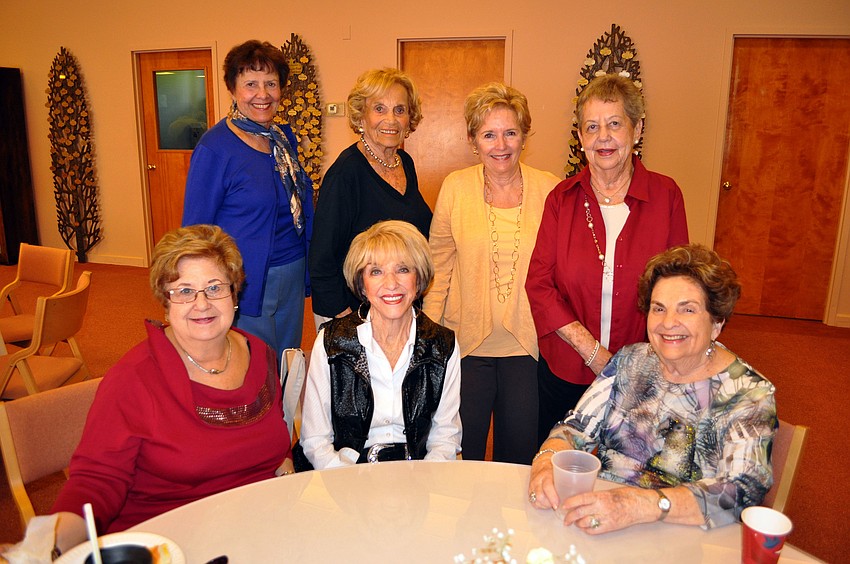 Lois Auerbach, Ruth Orne, Sandie Cutler-Cohen and Shirley Fein (back) with Elise Galinsky, Doris Kaplan and Ruth Engman