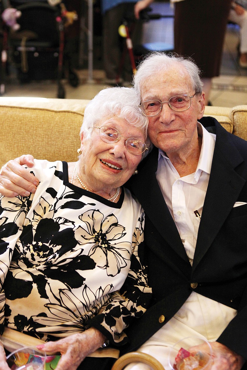 Fay Watkins turned 107 and Maurice Halpern turned 102 Thursday, April 26. The couple celebrated their birthday together at the Kobernick House.