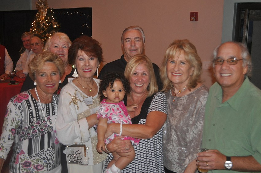 Ruth Greenbaum, Sharon Caldwell, Sherri Kaufman with granddaughter Alexandra Jefferson, Bill Caldwell, Jane Gonzales and Harole Kaufman
