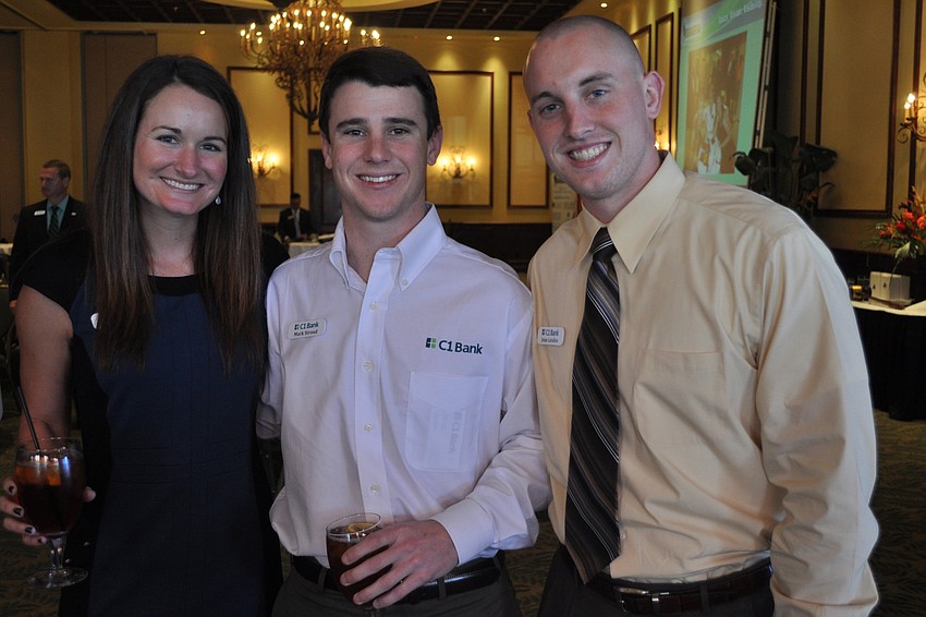 Lauren Boyle, Mark Stroud and Jesse Lavallee of C1 Bank
