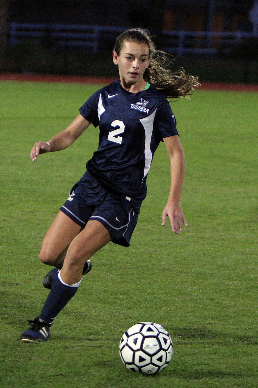 ODAâ€™s Kimmy Comito, No. 2, prepares to kick the ball.