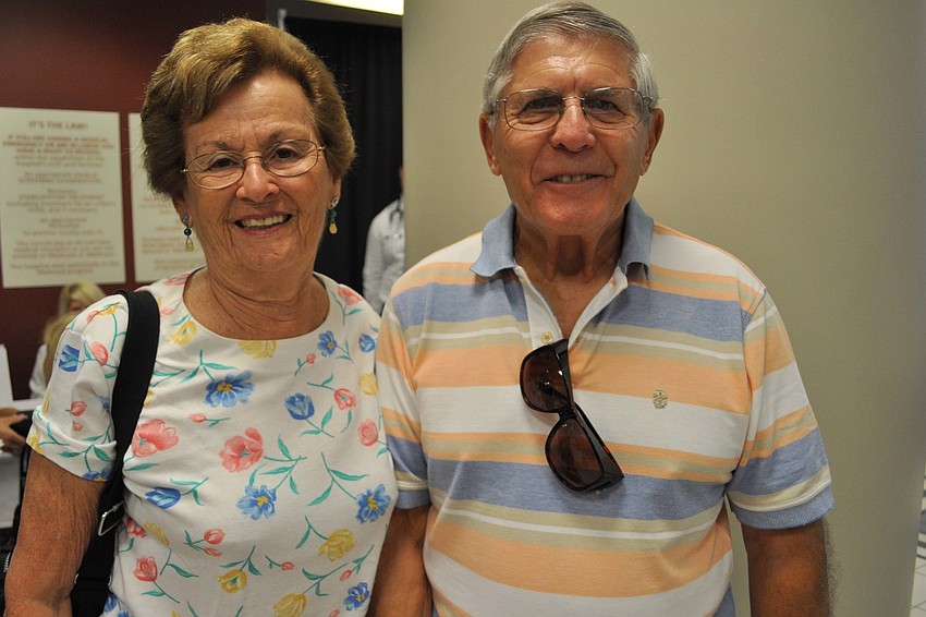 Belle and Chuck Nathan, of Lakewood Ranch, made sure to attend.