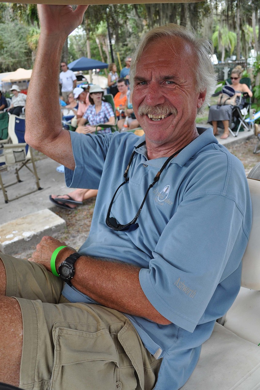 Tim Keogh found a comfortable seat.