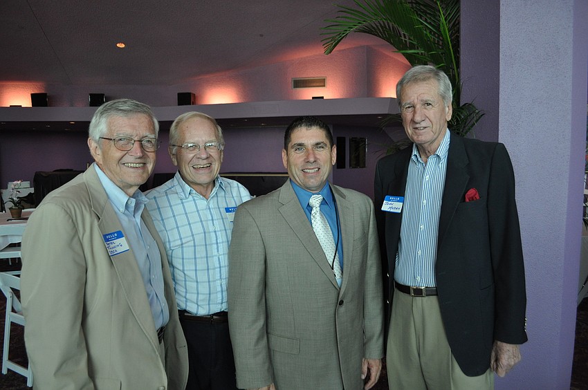 Peter Fanning,  Dick Clapp, police chief candidate Salvatore Ruggiero and John Moran