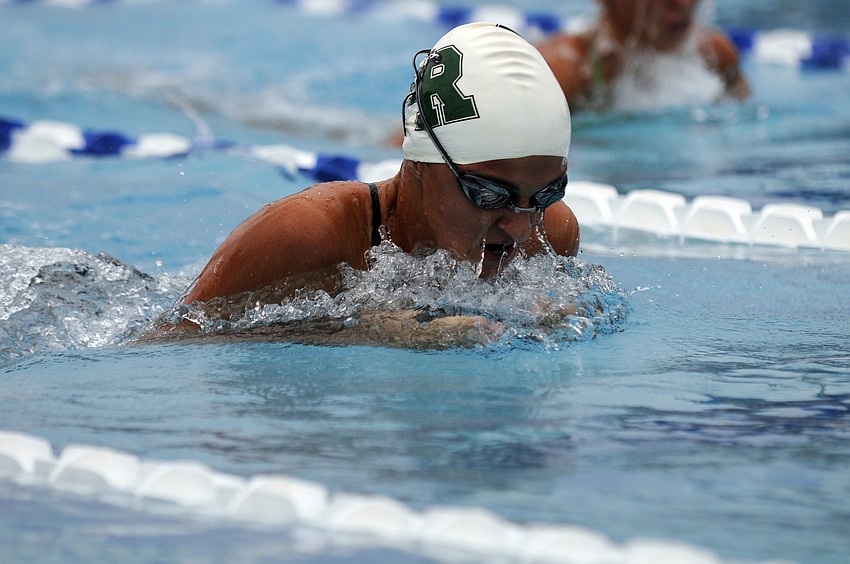 Lakewood Ranch senior Shannon McCarthy swam the second leg of the girls 200-yard medley relay.