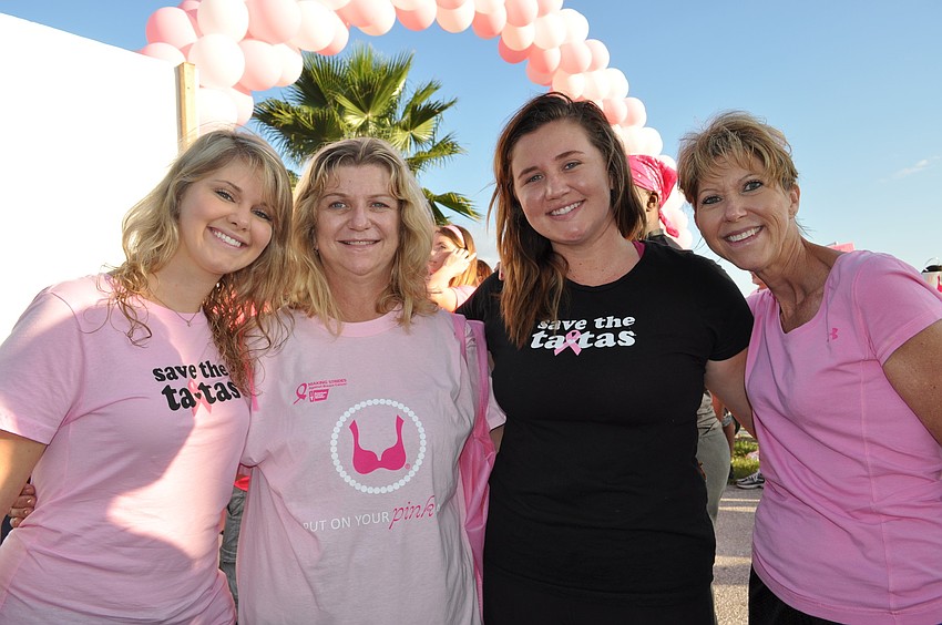 Brittany Komaroski joined her mom, River Club resident Dawn Komaroski, and friends Jane and Cassi Dambrogio, of Braden Woods.