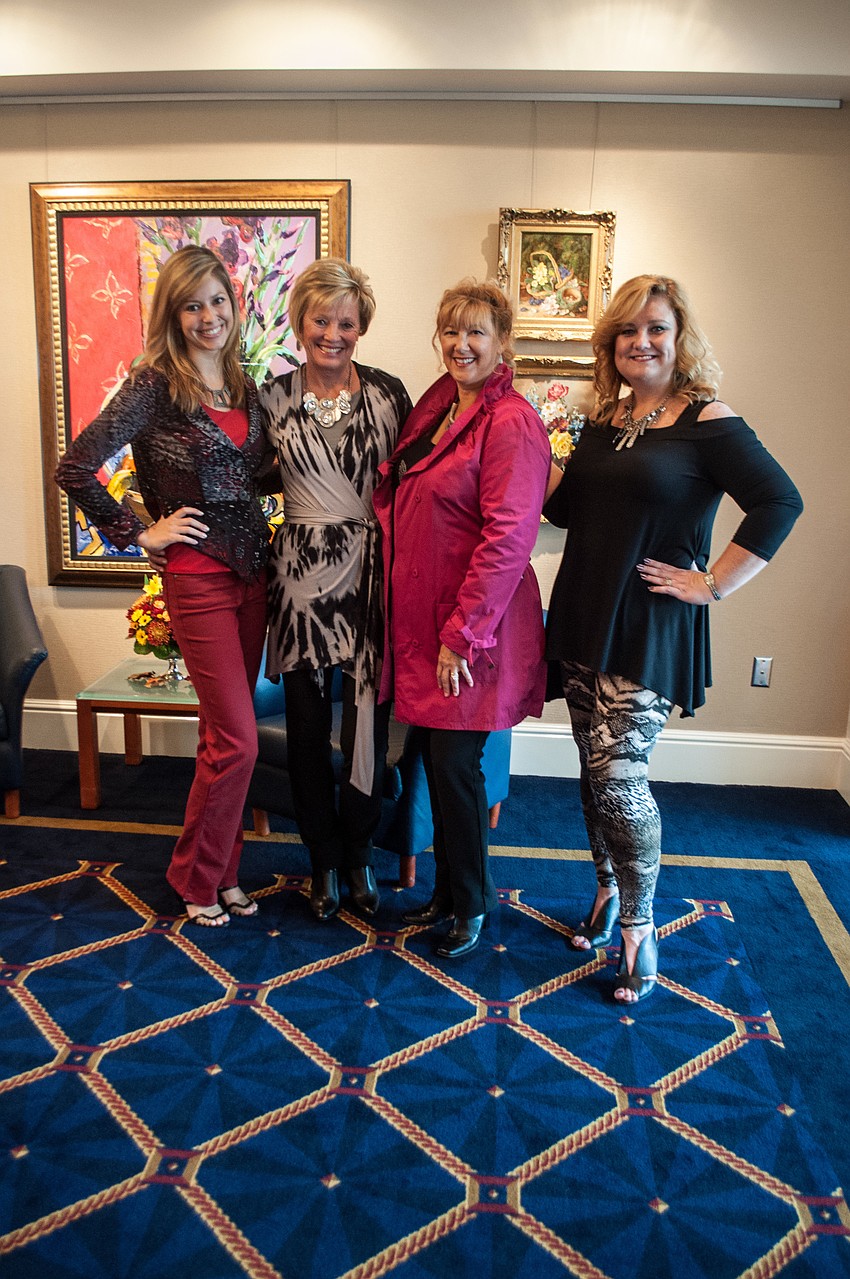 Amanda Brooks, Carlene Baime, Susan Pinzino and PJâ€™s co-owner Lisa Charnicharo.