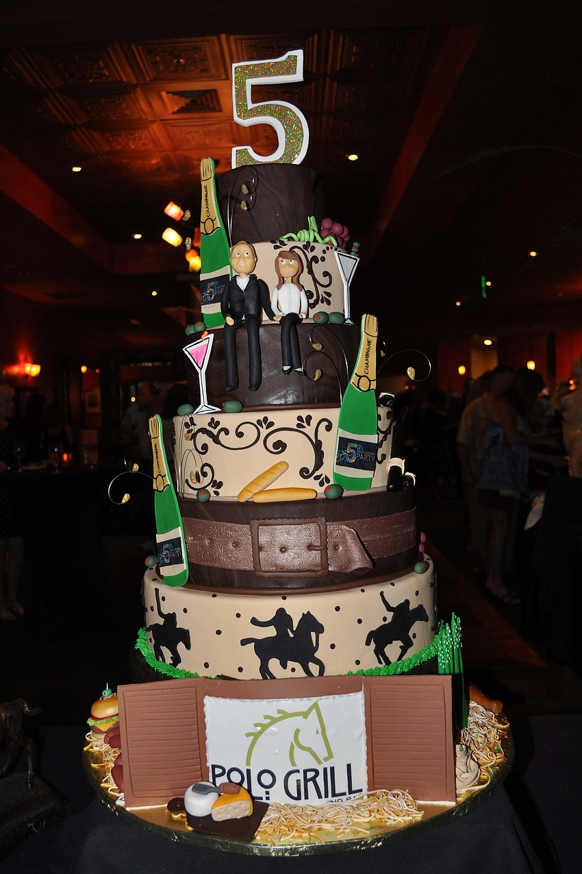 Guests saw this cake as soon as they entered the restaurant.