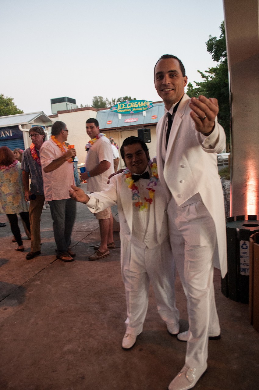 Jesus Carrera and Kevin Cooper came dressed in character as Tattoo and Mr. Roarke from Fantasy Island.