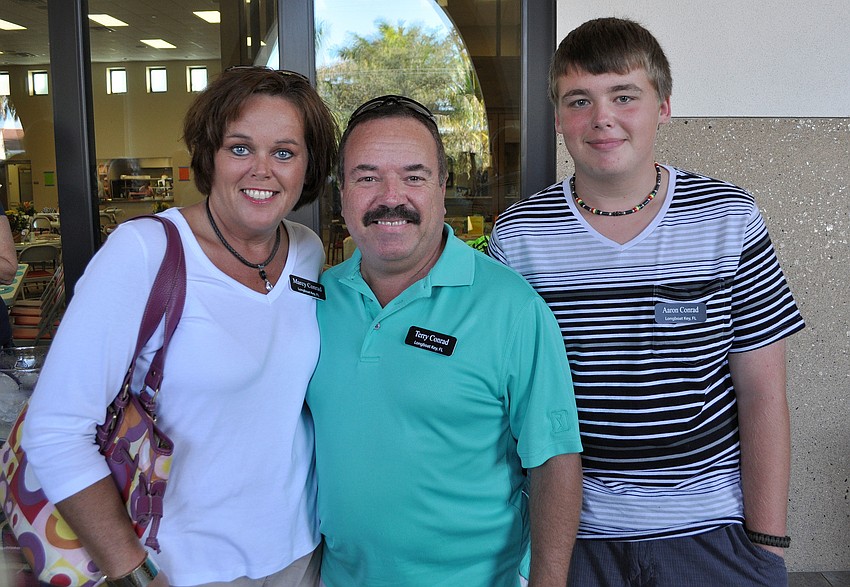 Mary and Terry Conrad and their son, Aaron.